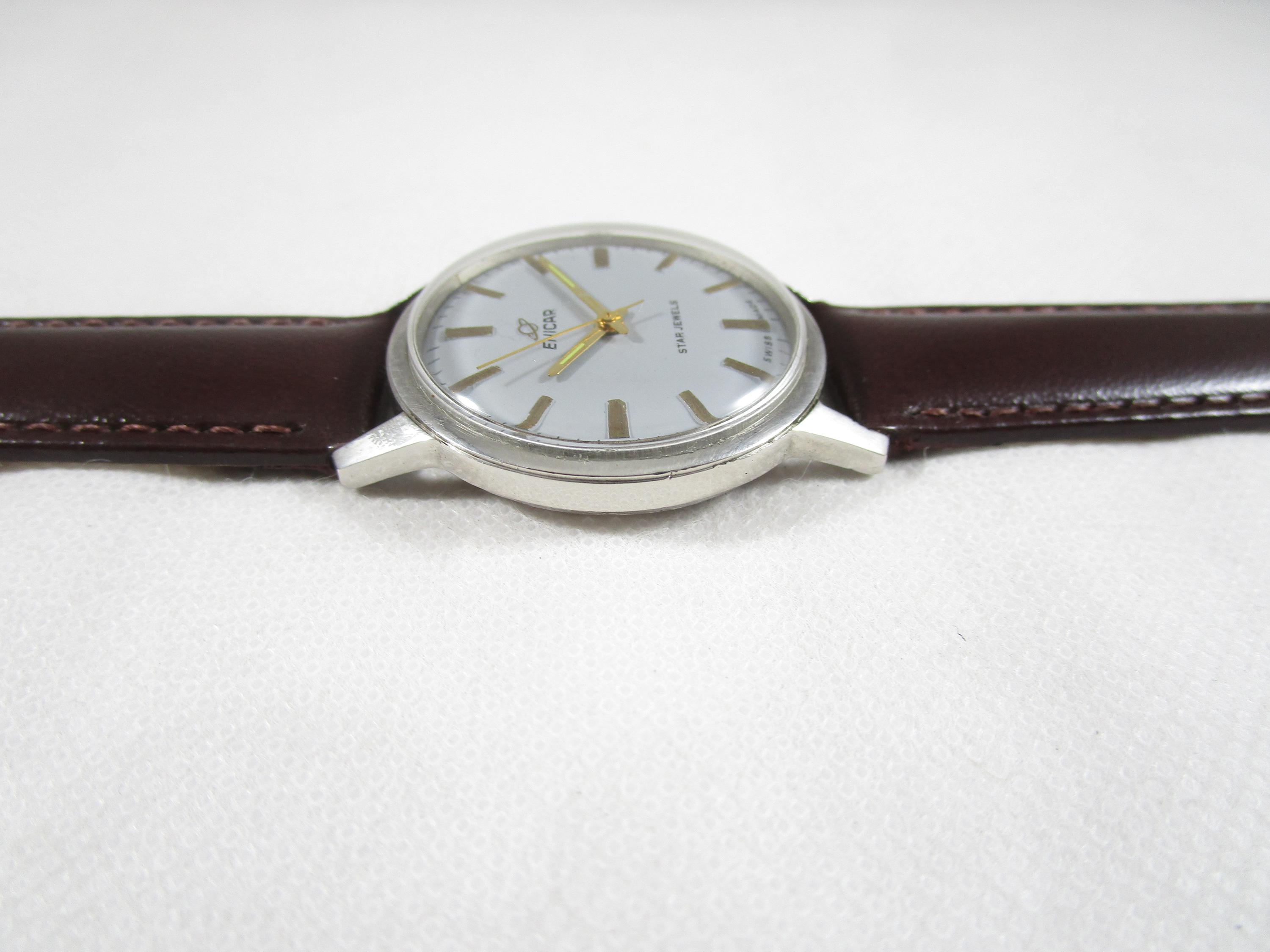 Original Vintage ENICAR STAR JEWELS Swiss Made Winding Watch #C490