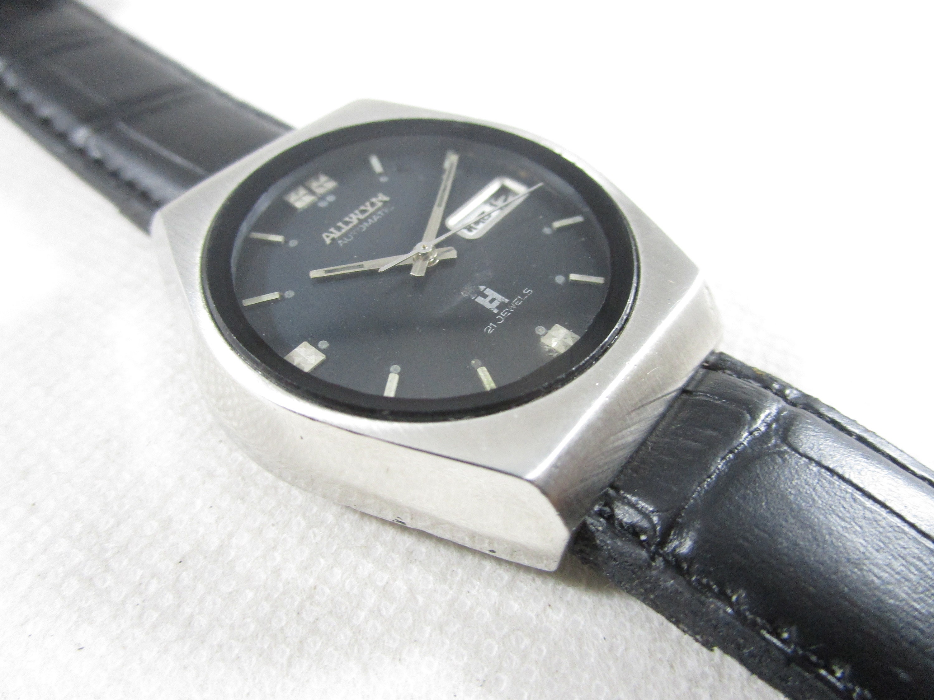 Original ALLWYN 21 Jewels Automatic DAY DATE Japanese Wrist Gent's ...