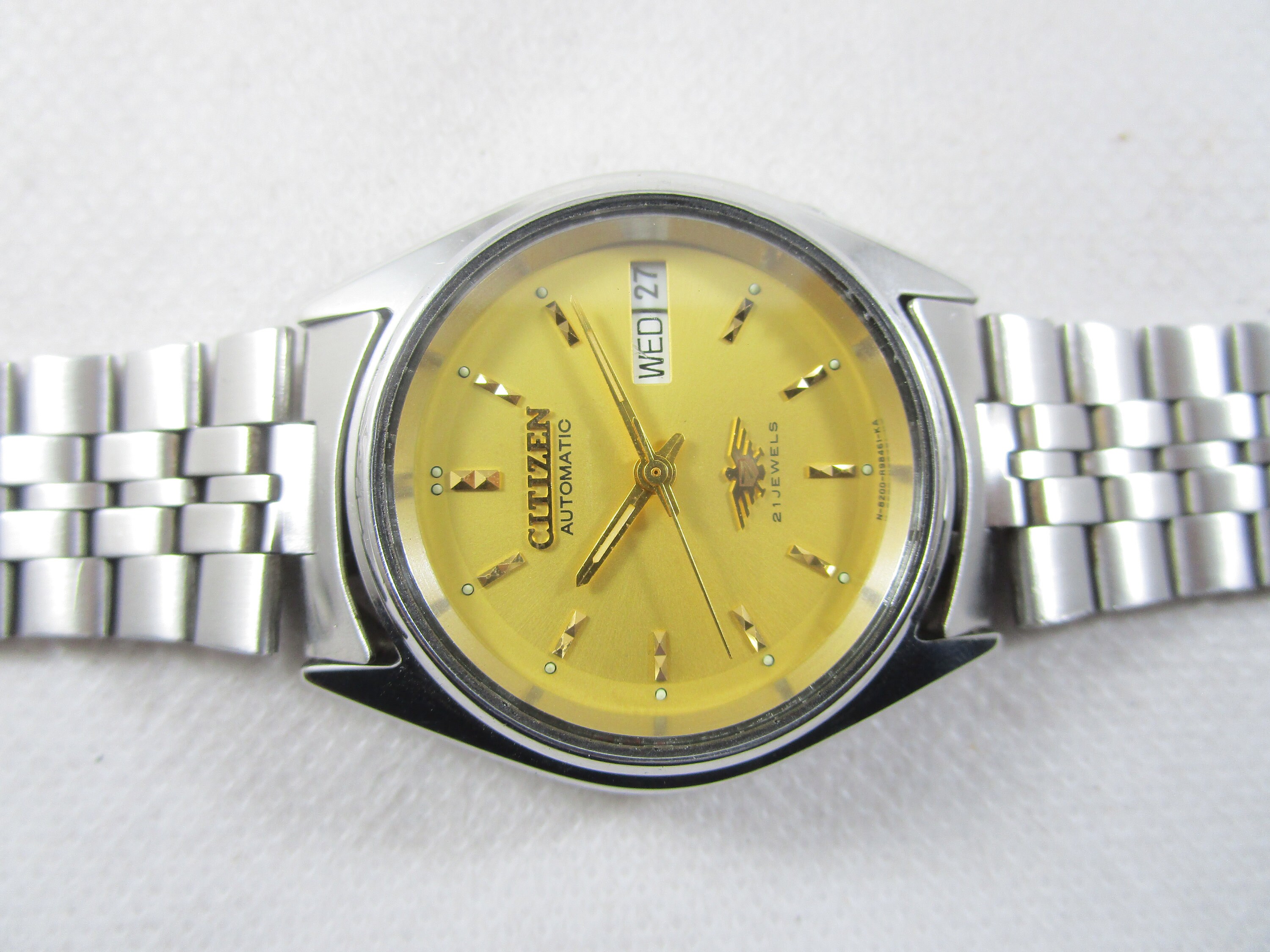 Vintage CITIZEN 21 Jewels Automatic Day Date Japanese Wrist Gent's