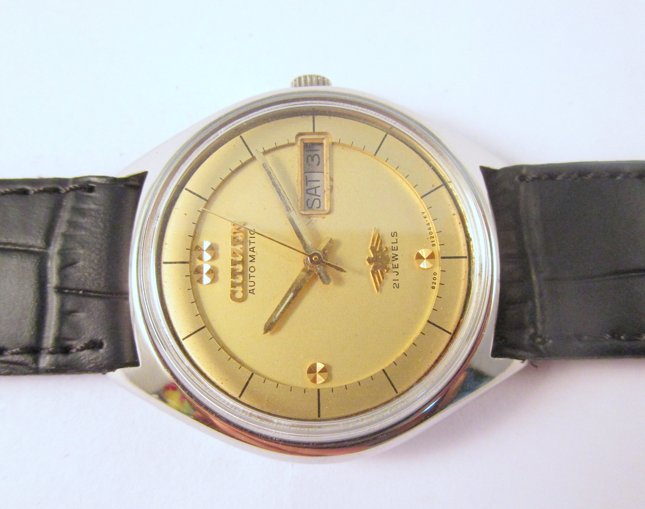 Original AUTH vintage CITIZEN 21 Jewels Golden Dial Automatic | Etsy Canada