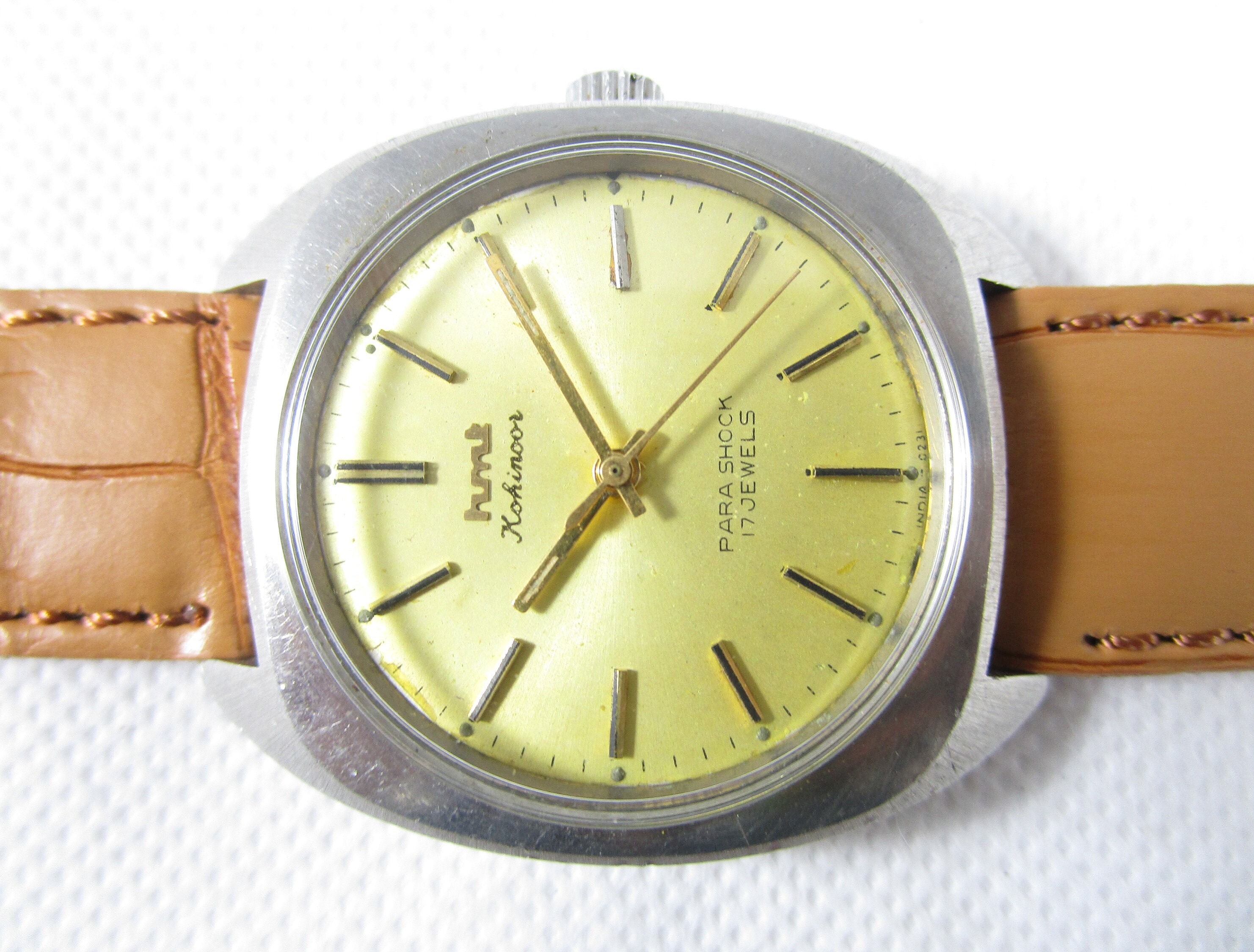Original HMT KOHINOOR Hand-winding 17 Jewels Made in India