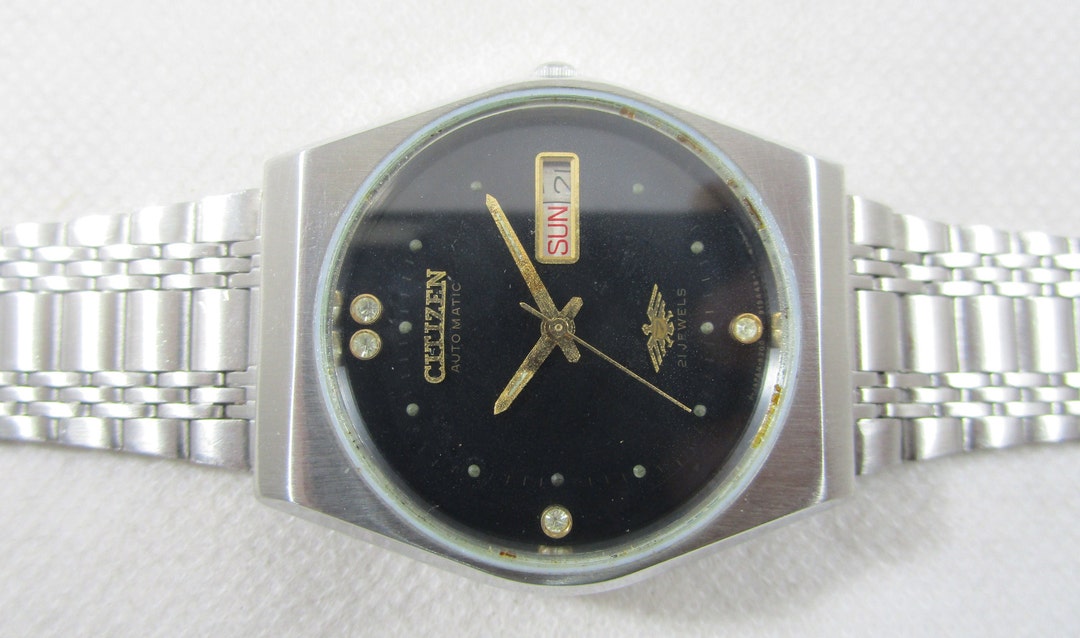 シチズン 自動巻 AUTOMATIC 21JEWELS 4-820029 Y Vintage Citizen Call.8200A Automatic 21 Jewels 4-038835 K