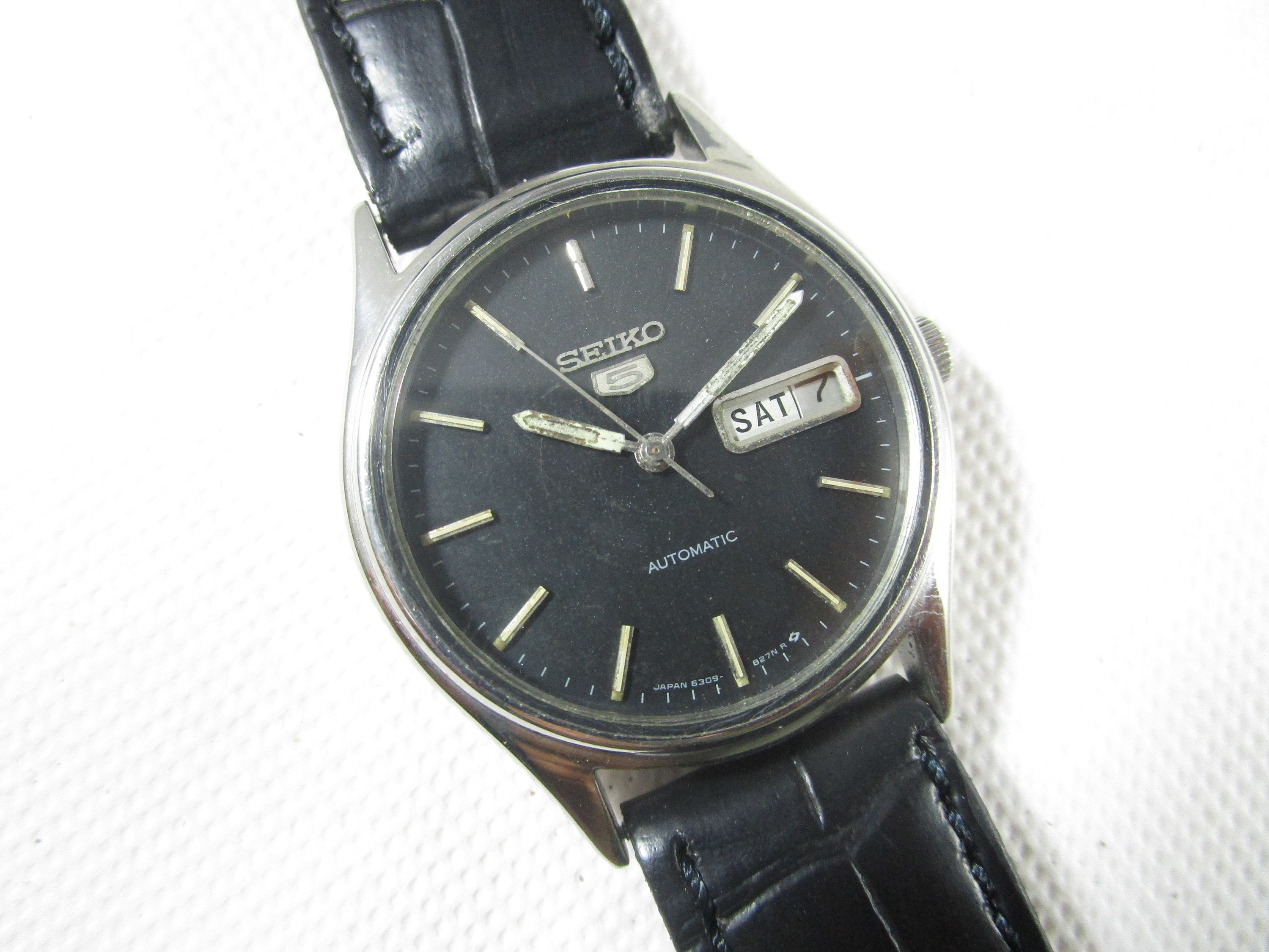 ORIGINAL SEIKO 5 Automatic Day Date Japanese Wrist Gent s Vintage
