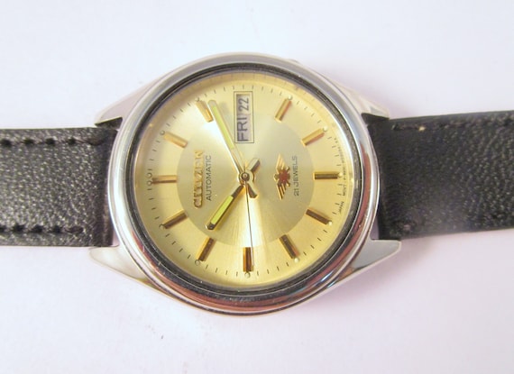 junk】70's シチズン ゴールドアナログ手巻き時計 21jewels