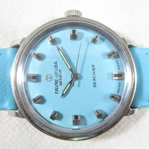 Original FAVRE-LEUBA GENEVE Hand-Winding Swiss Made Pre-owned Men&#39;s Vintage Watch #C12