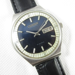Original Vintage CITIZEN 21Jewels Automatic Day-Date Japan Made Watch# Z145