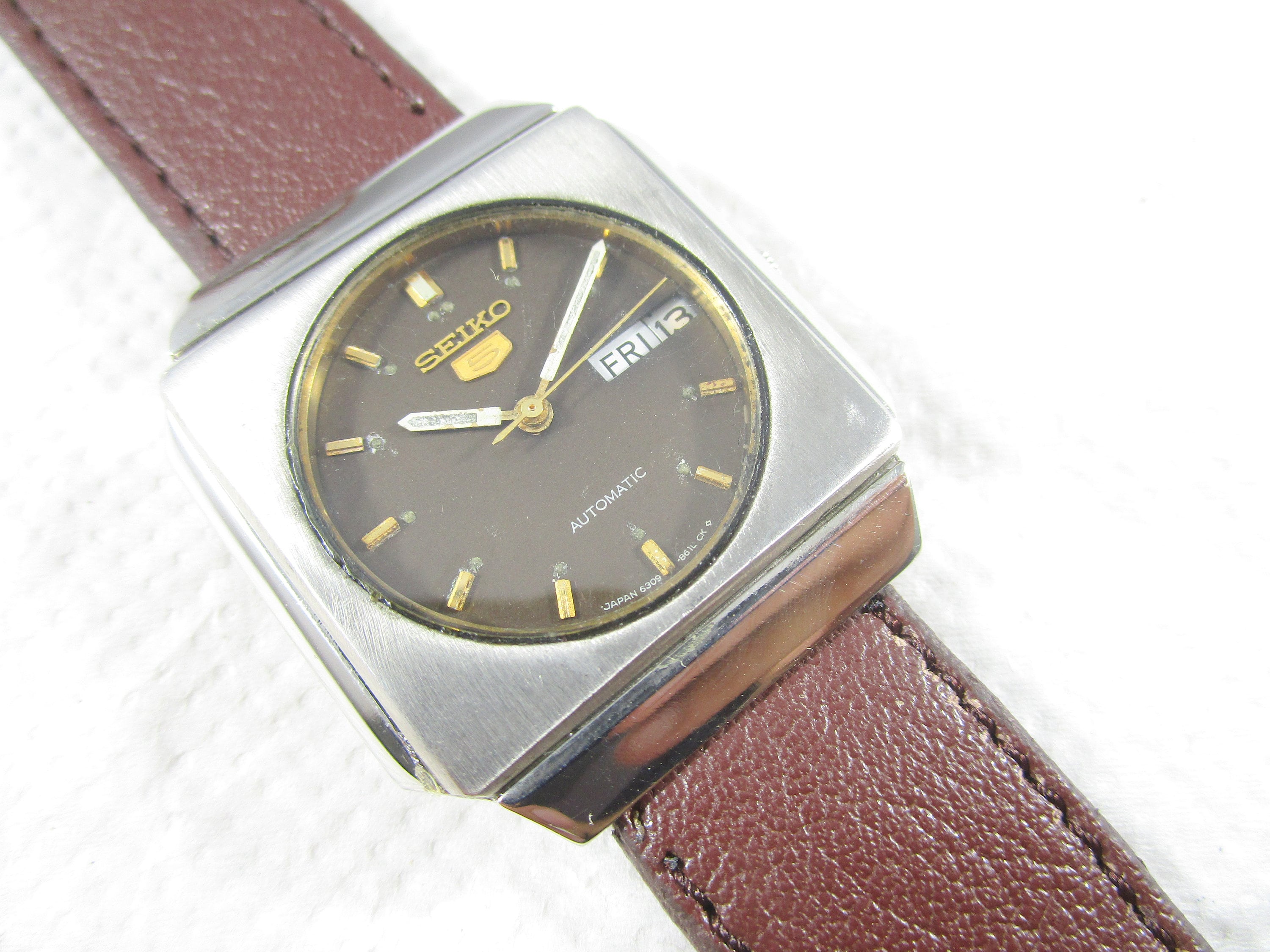 Original 100% Auth VINTAGE SEIKO 5 17J 6309A Automatic | Etsy Canada