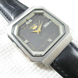 Stock Clearance Original SEIKO 5 6309 Day-Date 23 J Automatic TV Model Japan Made Wrist Vintage Watch #ET17