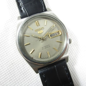 Original Vintage Seiko 5 21 JEWELS Automatic Day-Date Japan Made Watch # Z56