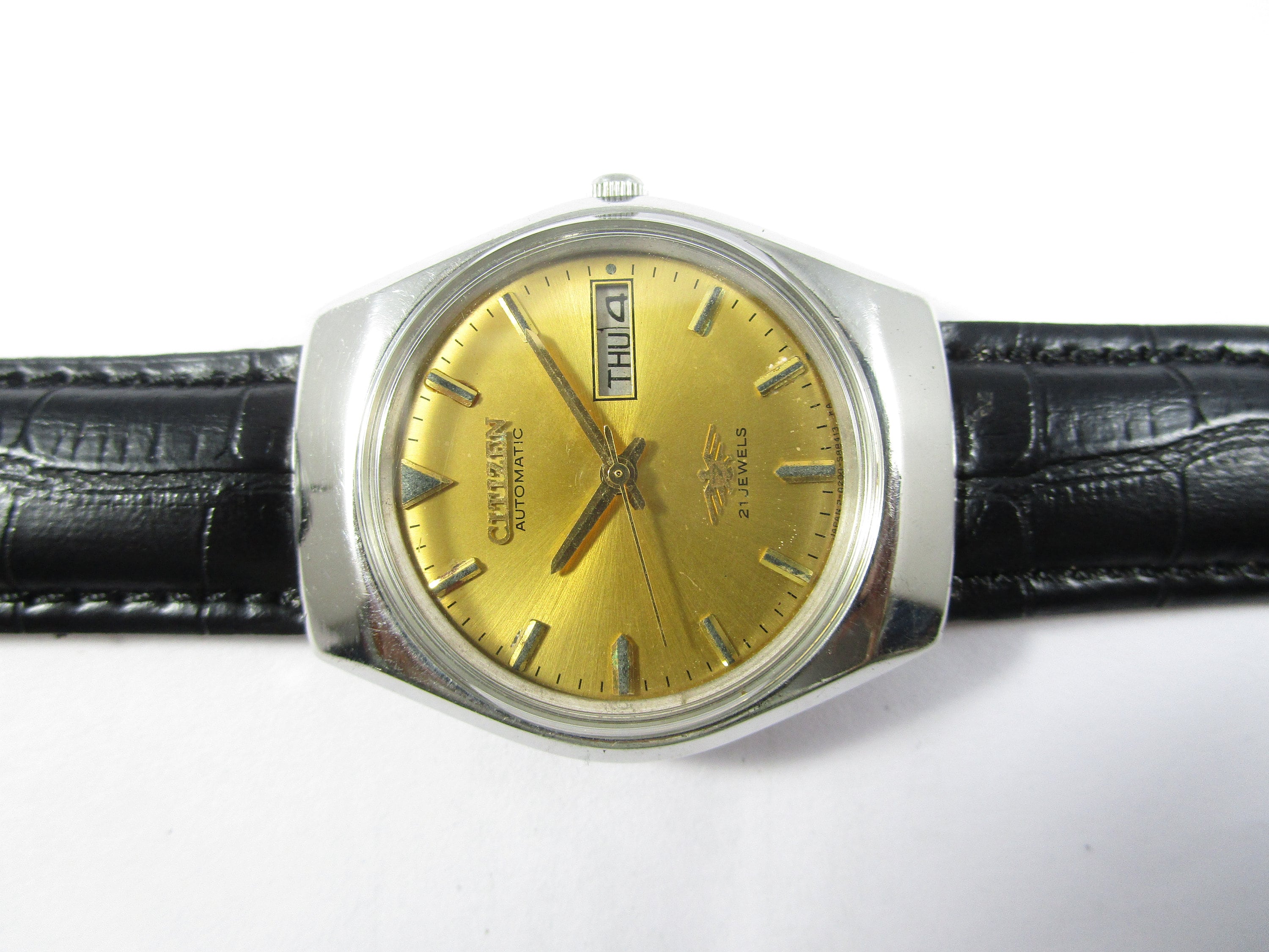 Original 100% Authentic VINTAGE CITIZEN 21 JEWELS Day-date