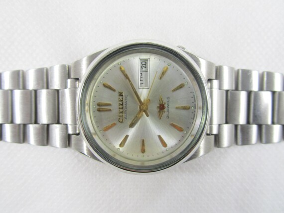 Vintage CITIZEN 21 Jewels Automatic Day Date Japanese Wrist Gent's