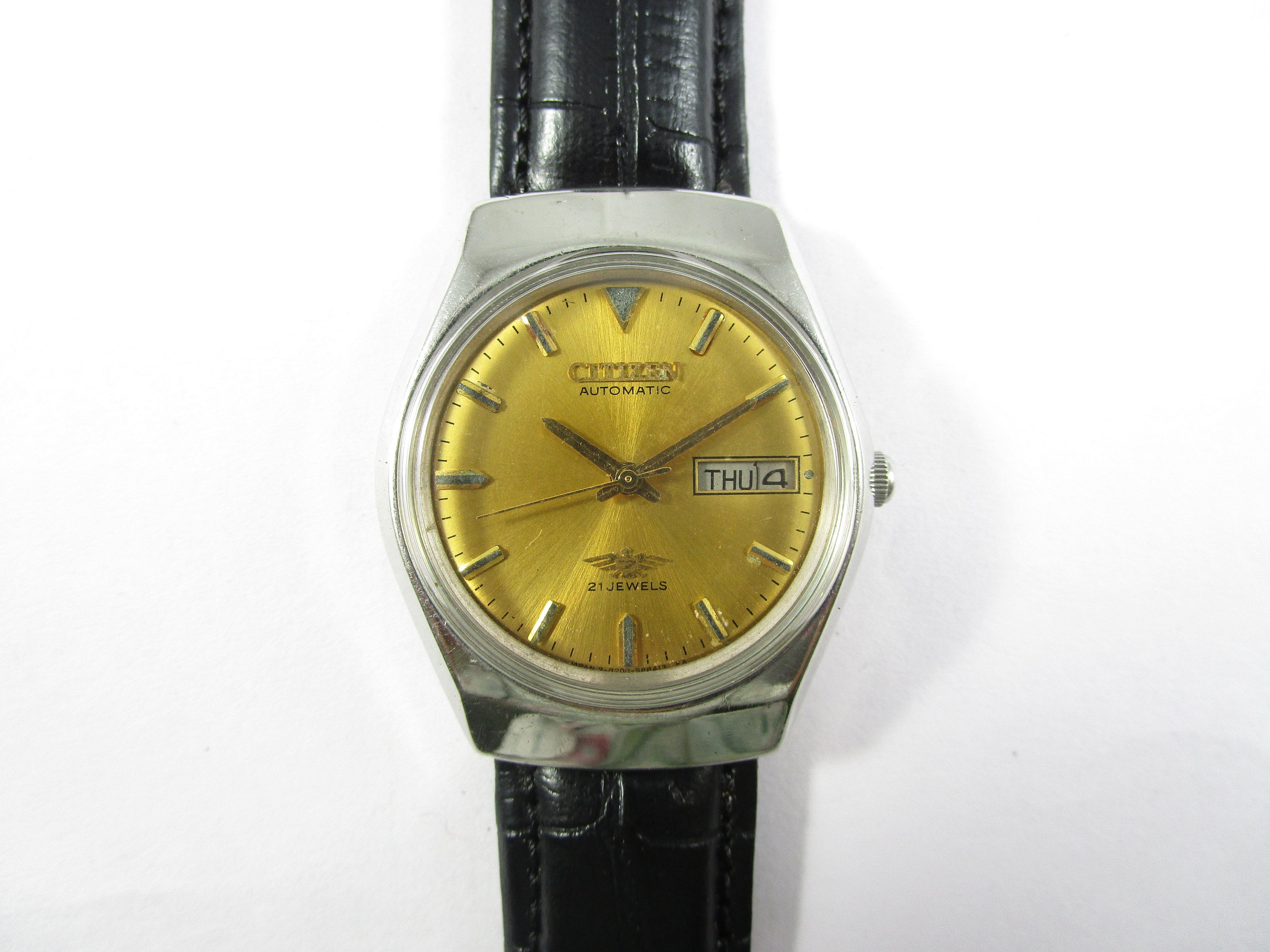 Original 100% Authentic VINTAGE CITIZEN 21 JEWELS Day-date