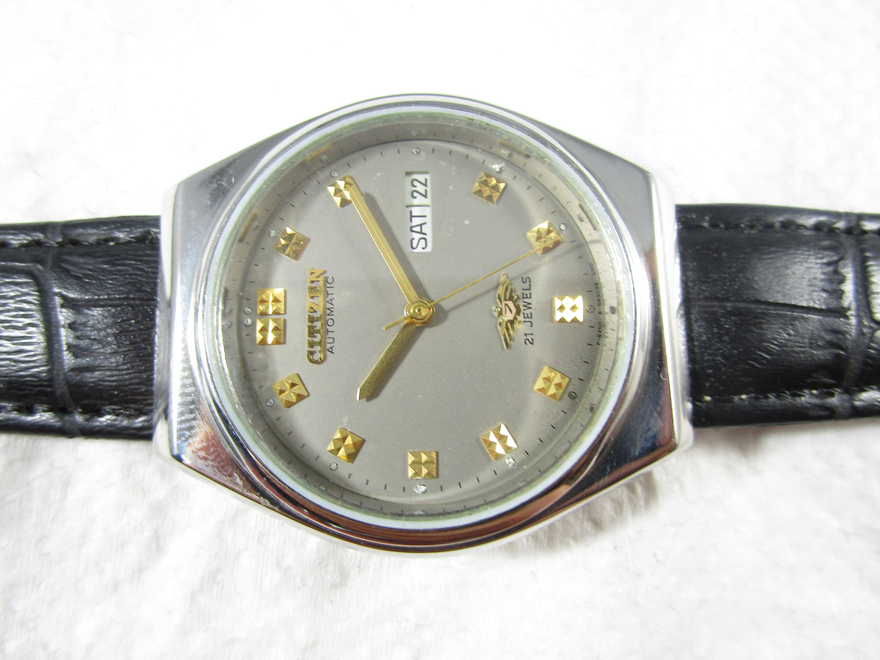 Original Vintage CITIZEN 21 Jewels Original Grey Dial