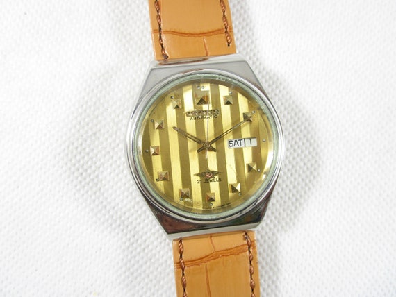 Original Vintage CITIZEN 8200 21 Jewels Automatic Day-date Japan