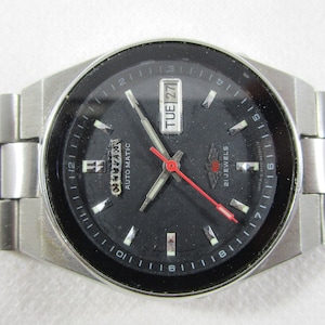 Original CITIZEN 21 JEWELS Day-Date Automatic Japan Made Wrist Vintage Watch# D104