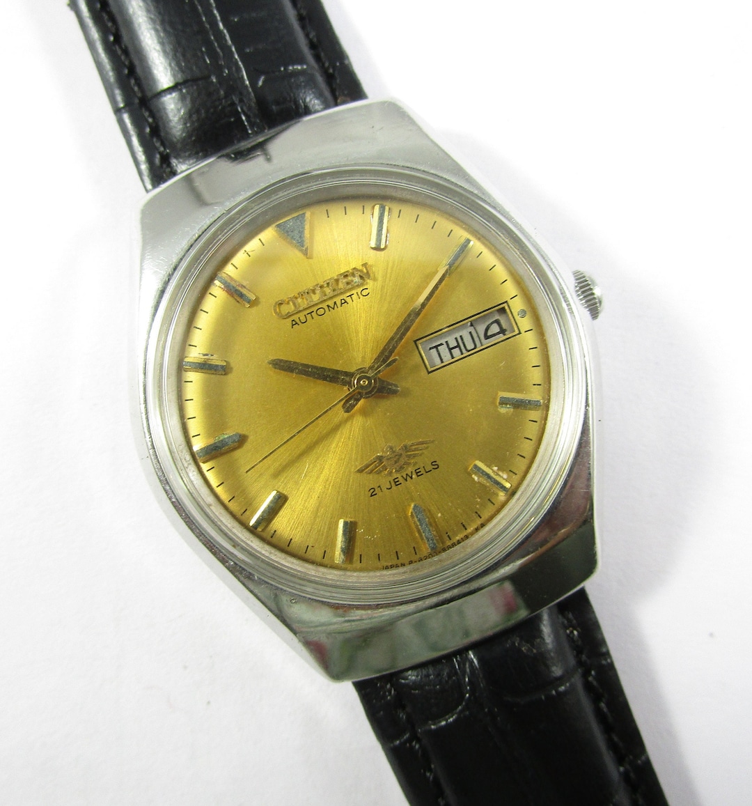 vintage an・an no.21 Original 100% Authentic VINTAGE CITIZEN 21 JEWELS Day-date