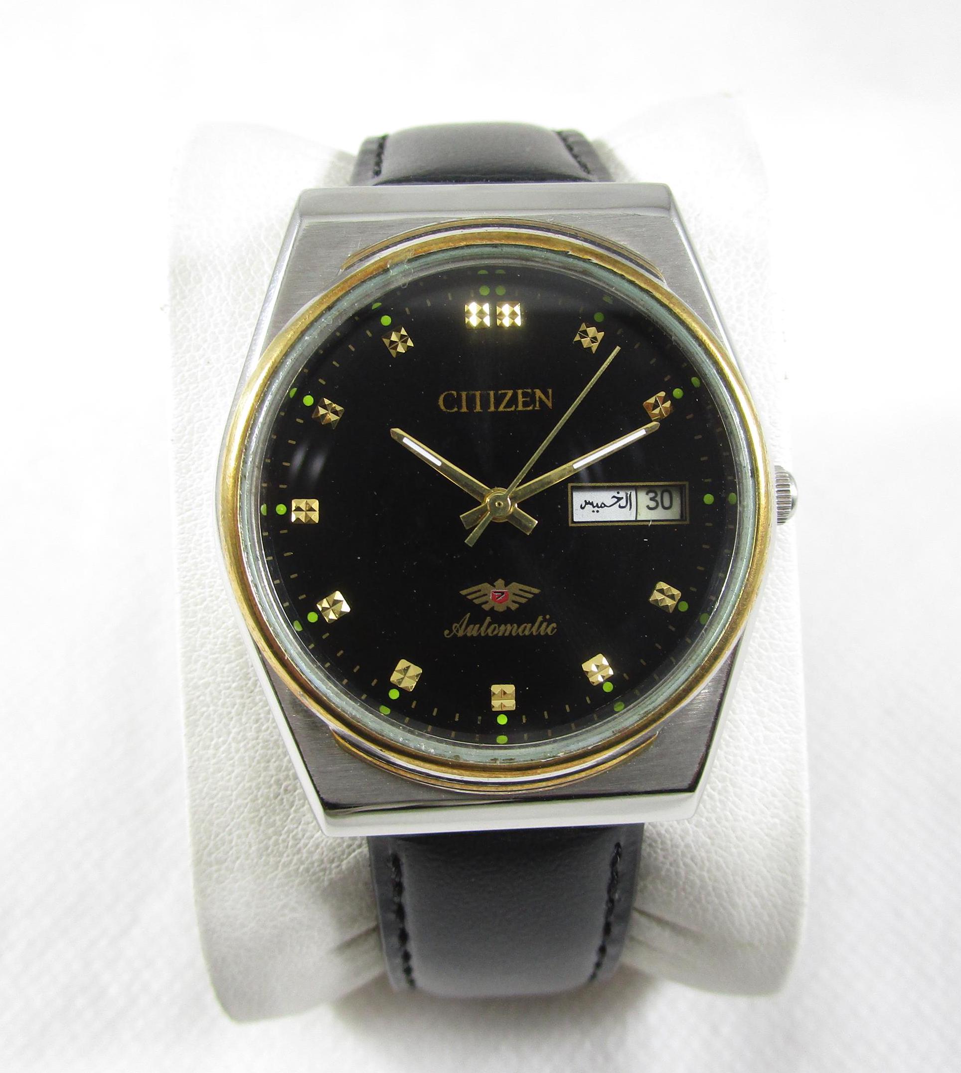 Vintage CITIZEN 21 JEWELS Automatic Day Date Japan Made Watch