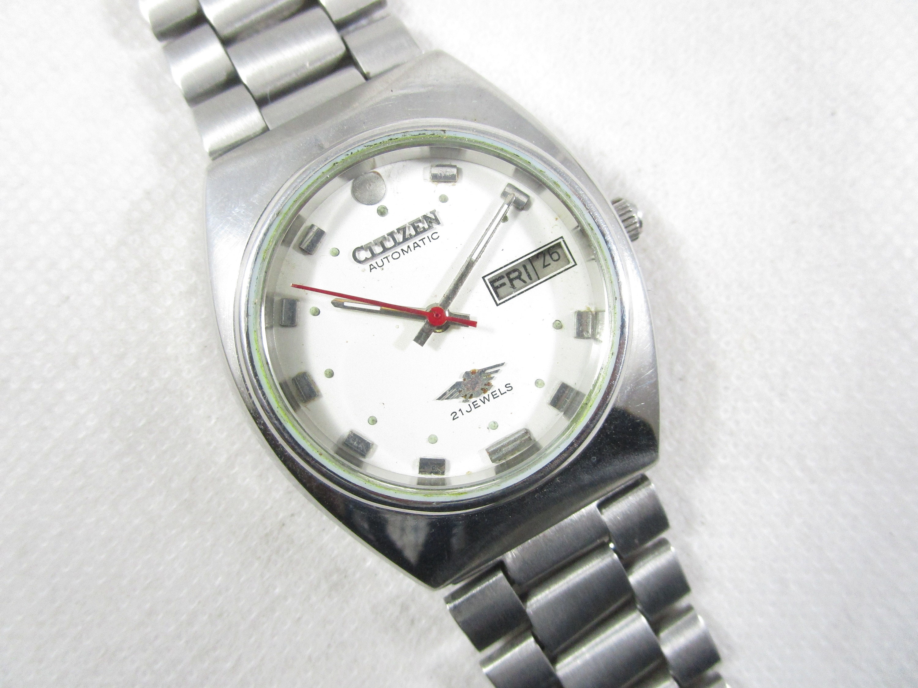 Vintage CITIZEN 21 Jewels Automatic Day Date Japanese Wrist Gent's