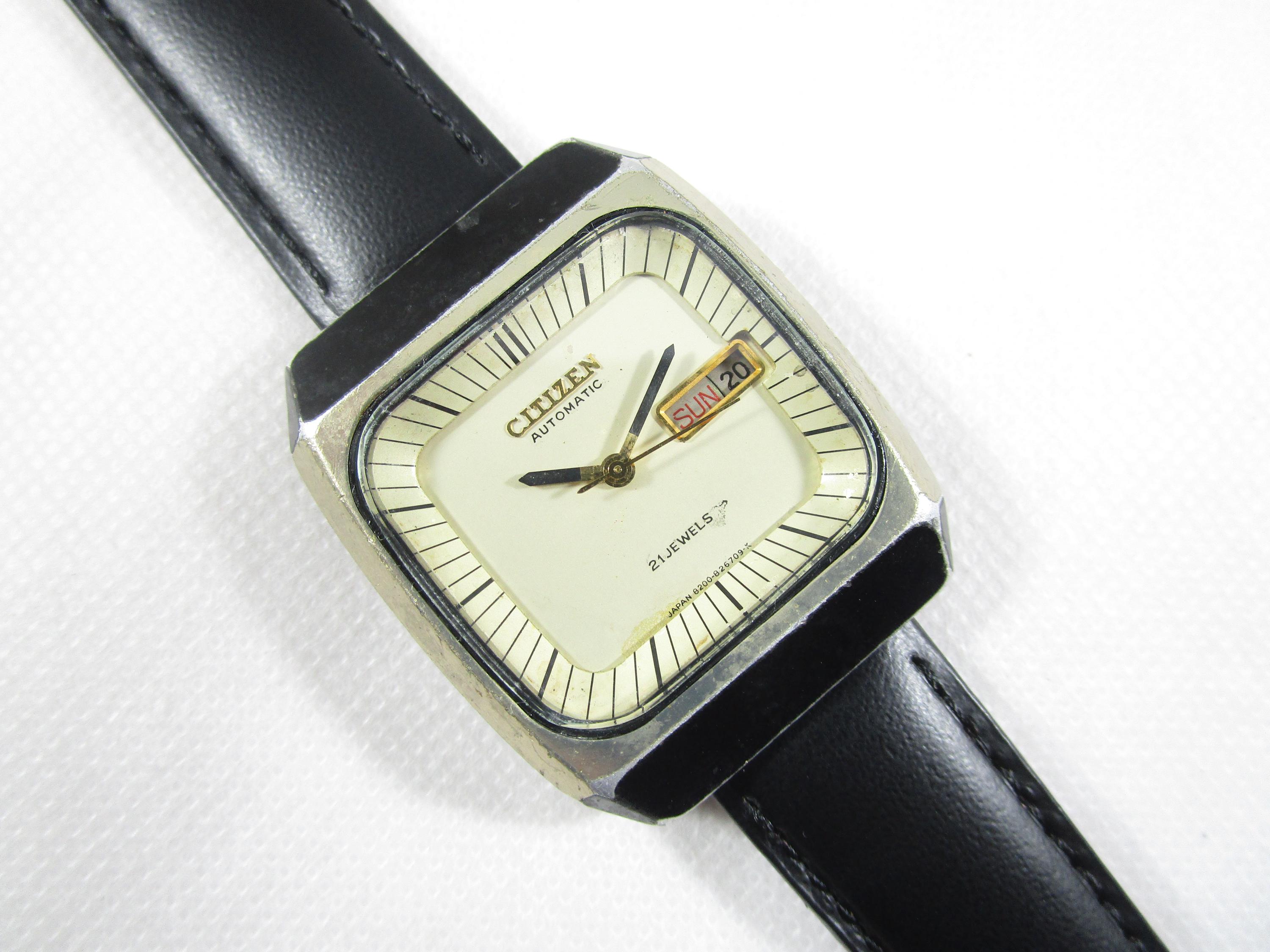 Vintage CITIZEN 21 JEWELS Automatic Day Date Japan Made Watch