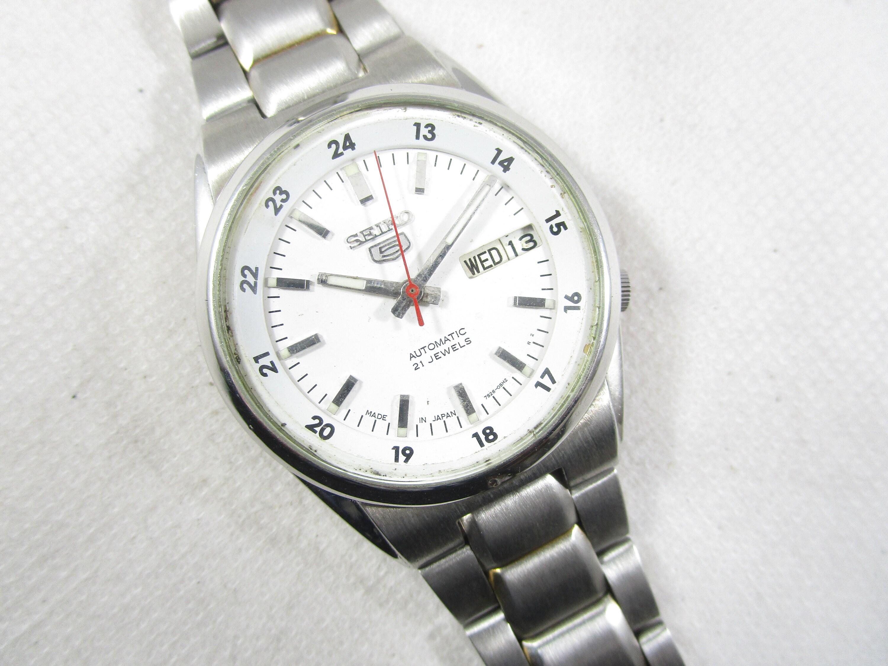 【開店記念セール！】 5 SEIKO Vintage 21 Side Back Transparent Automatic Jewels インテリア時計