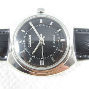 Original Vintage CITIZEN 21 Jewels Hand winding Steel Case Japan Made Watch#E471