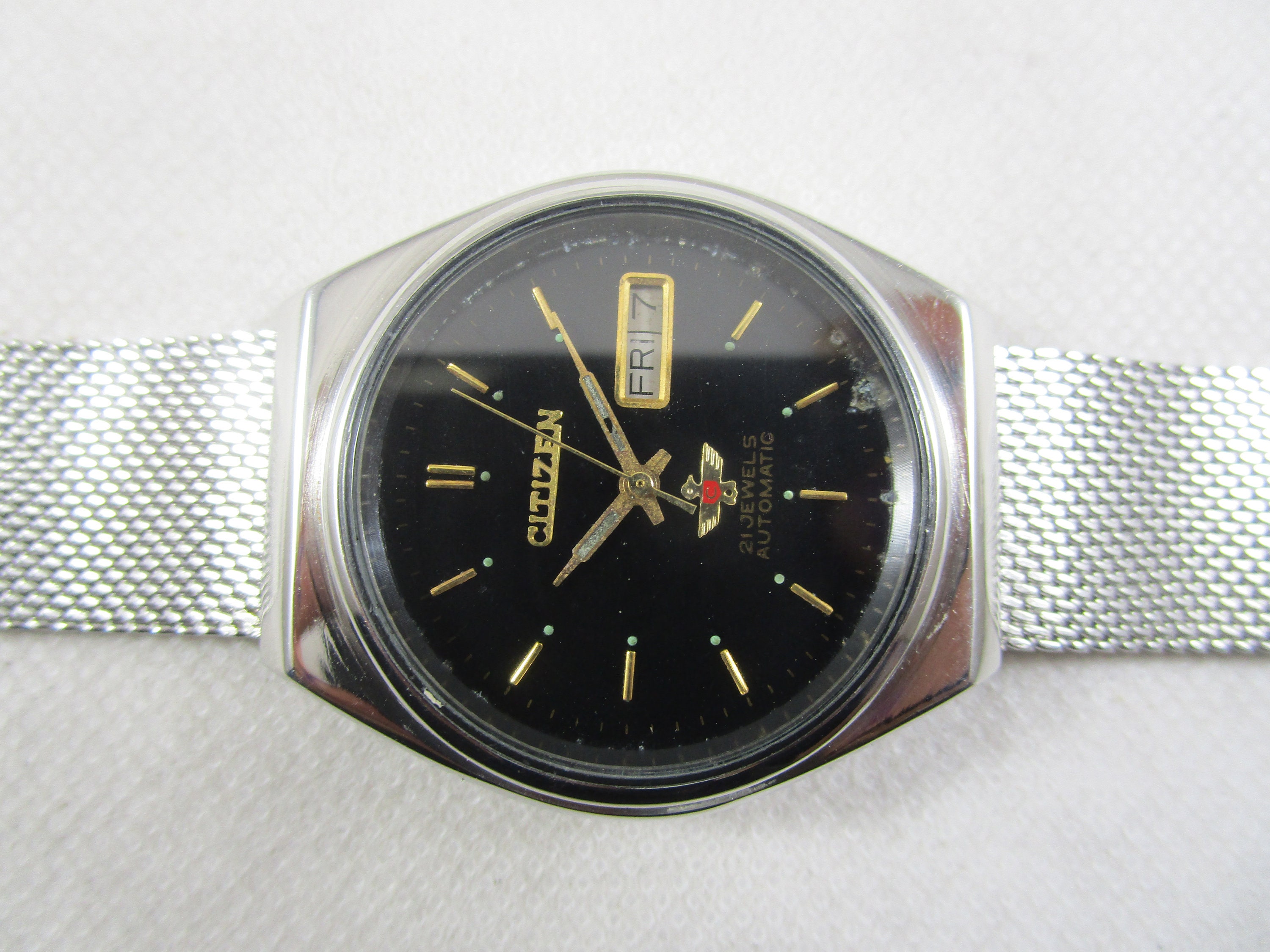 Vintage CITIZEN 21 Jewels Automatic Day Date Japan Made