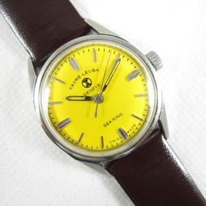 Original FAVRE-LEUBA Genève Sea King Hand-Winding Swiss Made Pre-owned Men&#39;s Vintage Watch #C443
