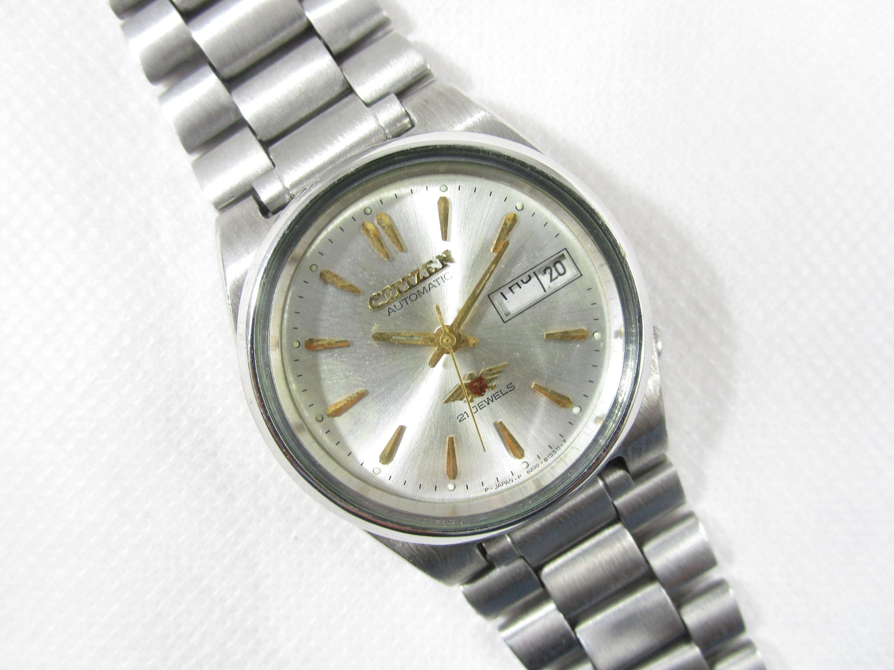 Vintage CITIZEN 21 Jewels Automatic Day Date Japanese Wrist Gent's