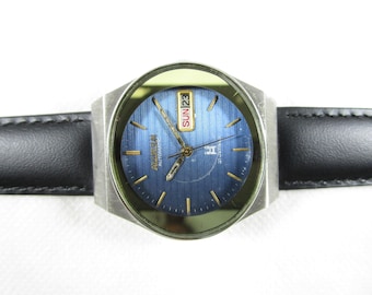 Original ALLWYN 21 Jewels Automatic DAY DATE Japanese Wrist Gent's Vintage Watch# C726