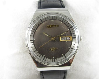 Original Vintage CITIZEN 8200 21 Jewels Automatic Day-date Japan