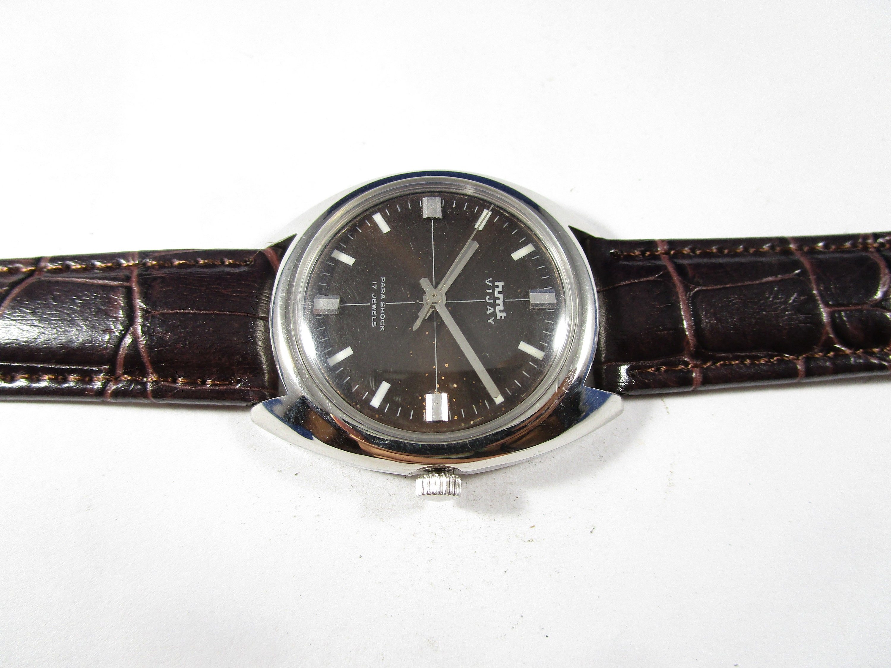 Original Vintage HMT VIJAY Parashock 17 Jewels Hand winding Pre
