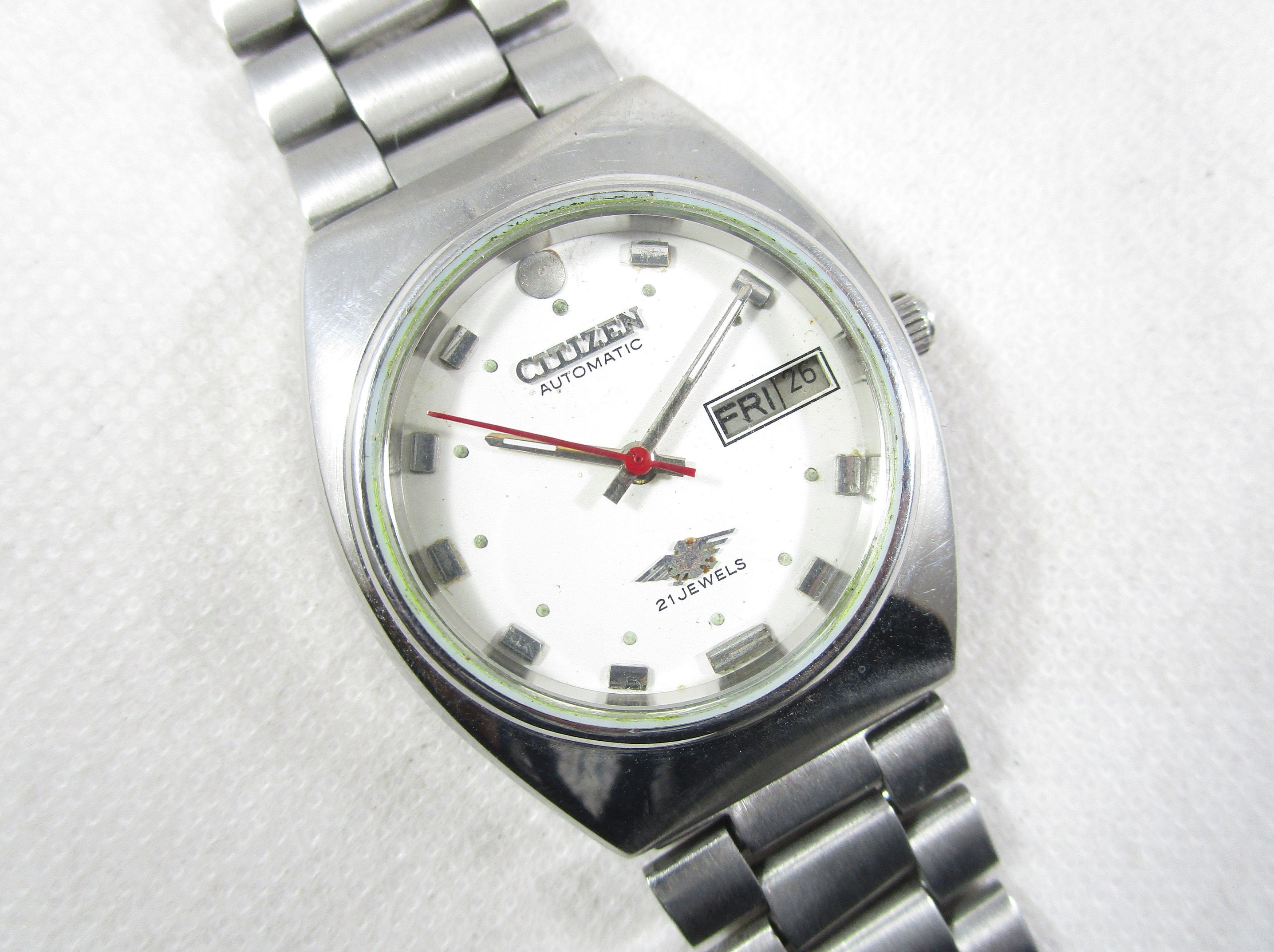 Vintage CITIZEN 21 Jewels Automatic Day Date Japanese Wrist Gent's