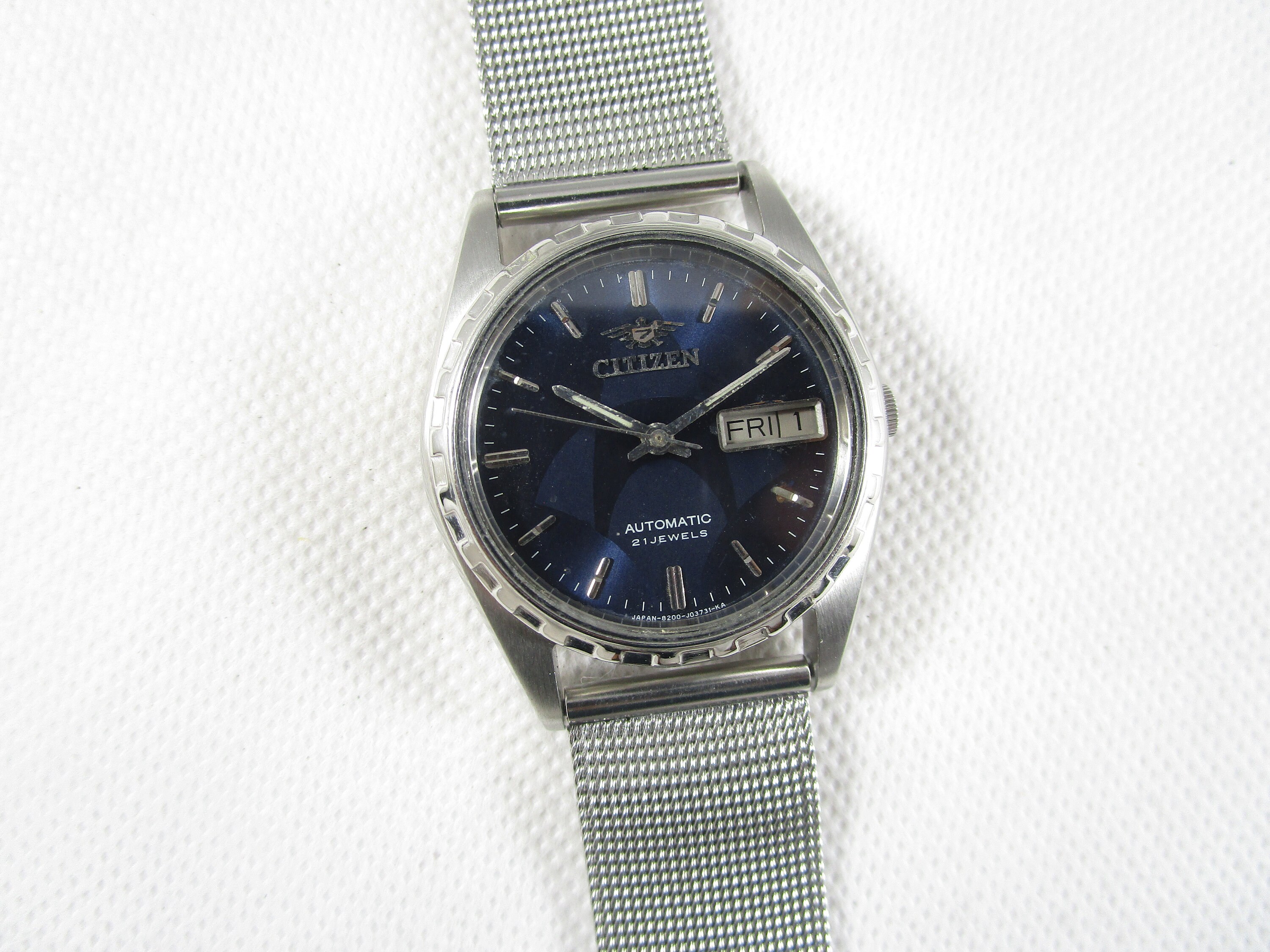 vintage an・an no.21 Vintage CITIZEN 21 Jewels Automatic Day Date Japan Made Watch