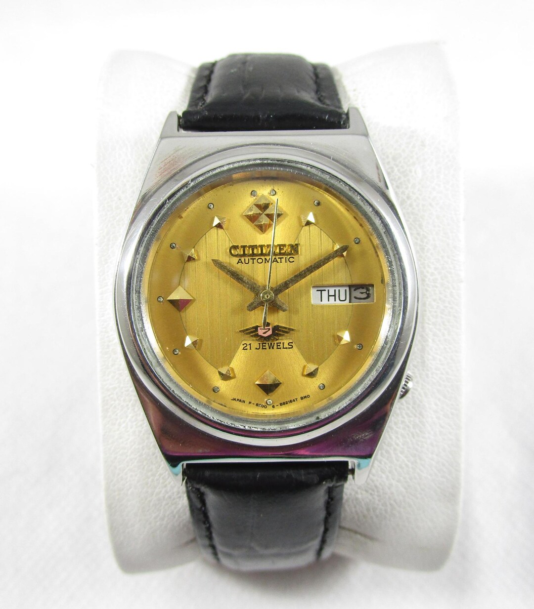 Vintage CITIZEN 21 Jewels Automatic Day Date Japan Made Watch