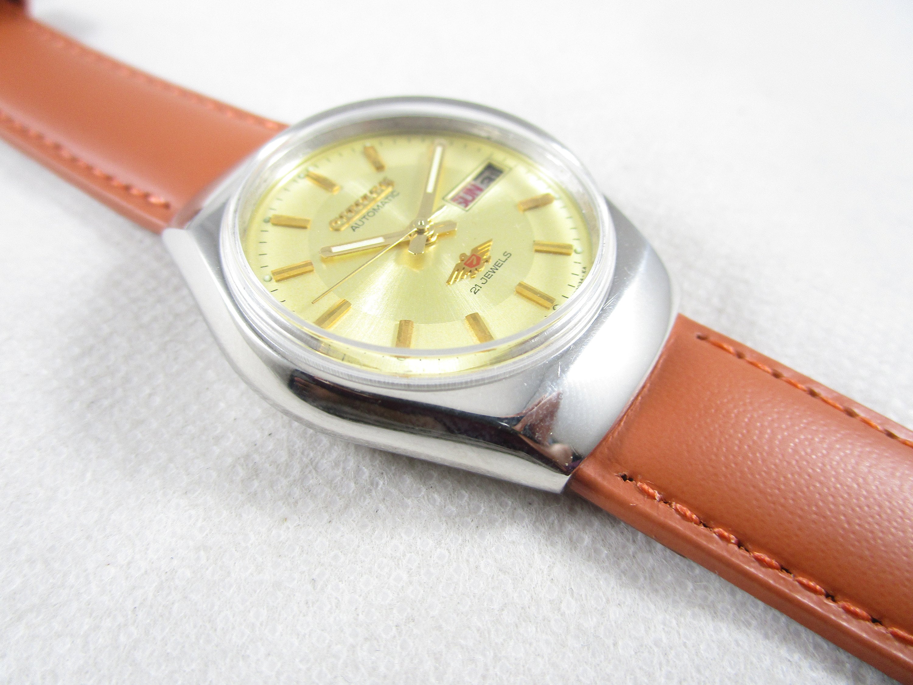 Vintage CITIZEN 21 Jewels Automatic Day-date Steel Case Japan Made