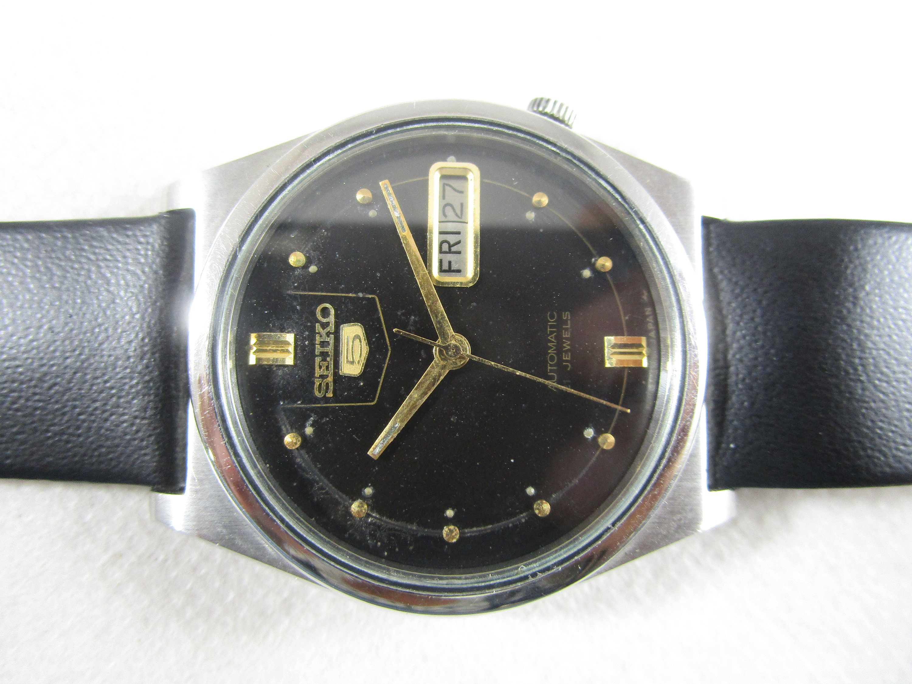 ORIGINAL SEIKO 5 Automatic 21 Jewels Day Date Japanese Wrist