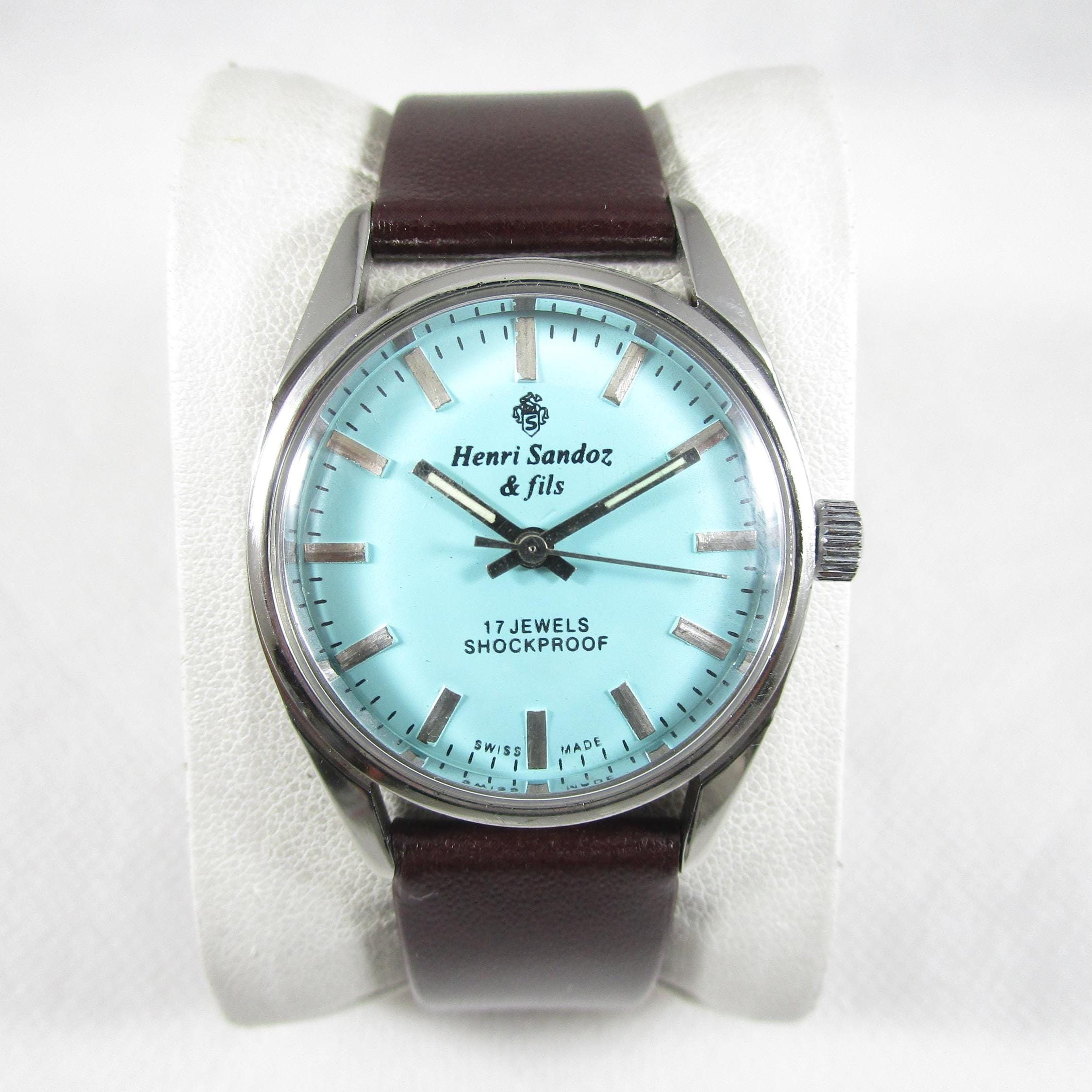 Vintage HENRI SANDOZ & FILS 17 Jewels Winding Swiss Made Watch