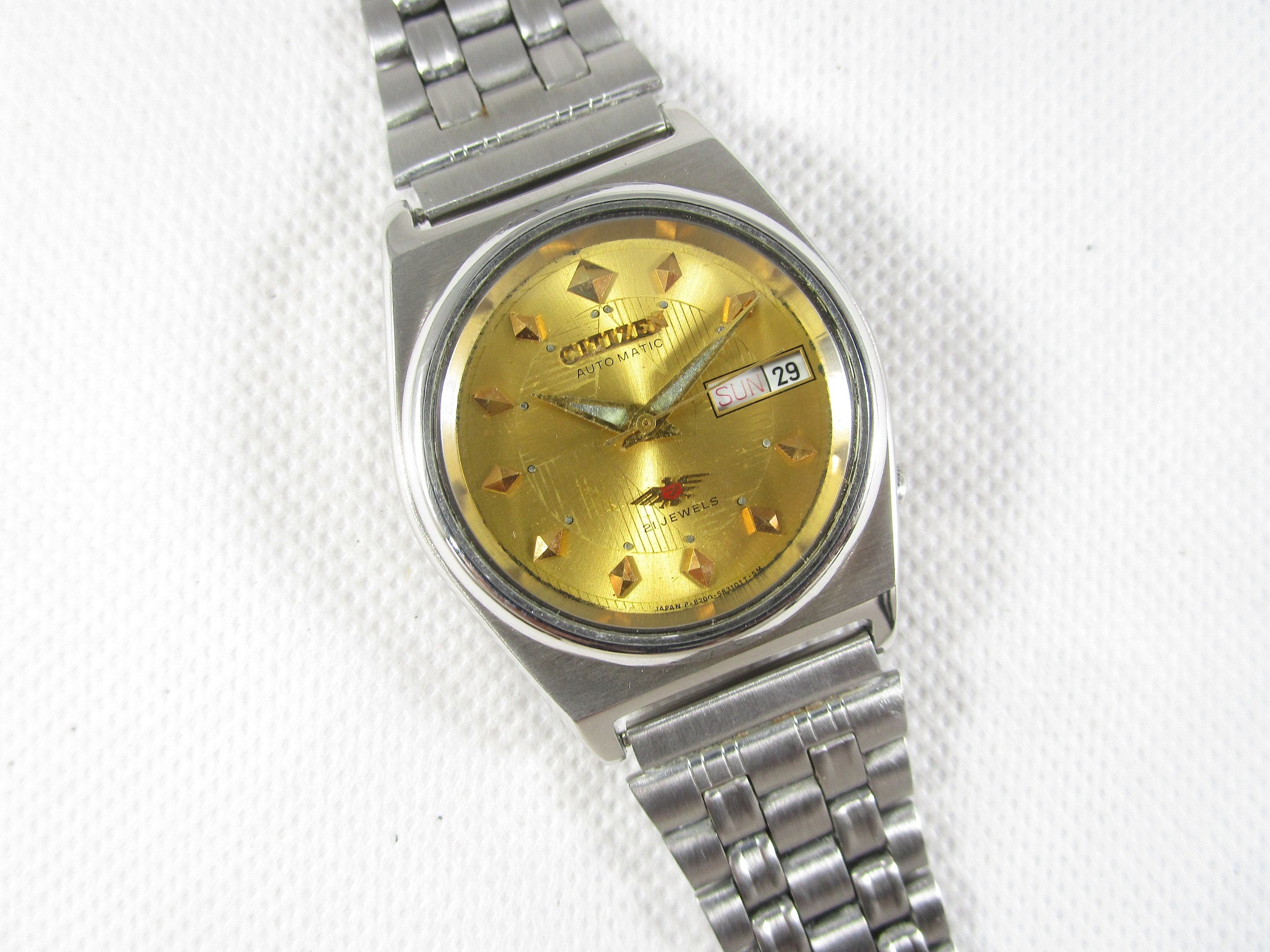 Original CITIZEN 21 JEWELS Day-date Automatic Japan Made Wrist
