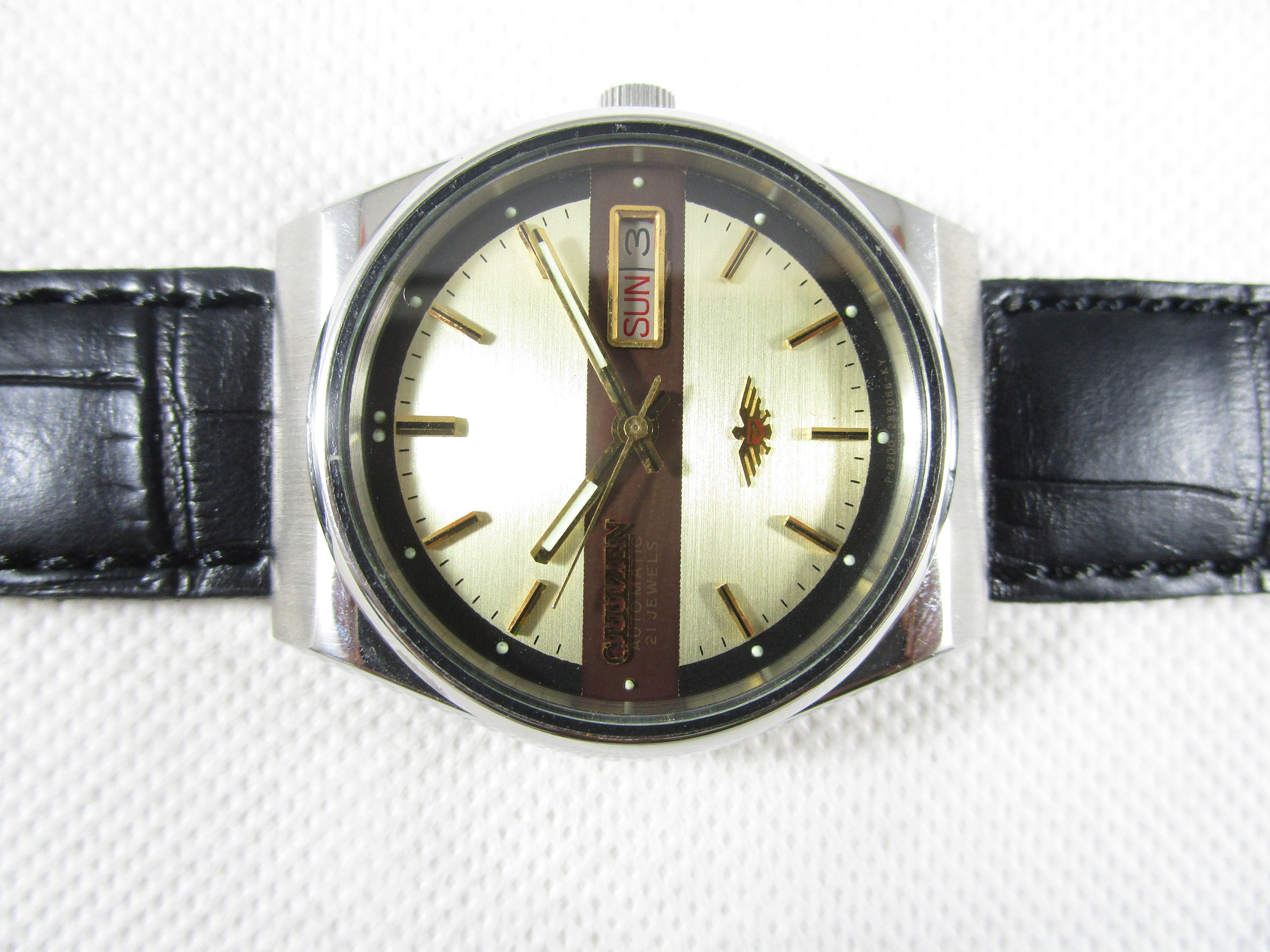 Original Vintage CITIZEN 8200 21 Jewels Automatic Day-date Japan