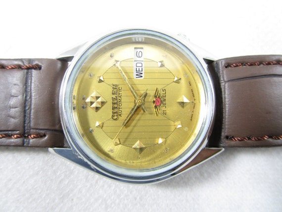 Original CITIZEN 21 JEWELS Day-date Automatic Japan Made
