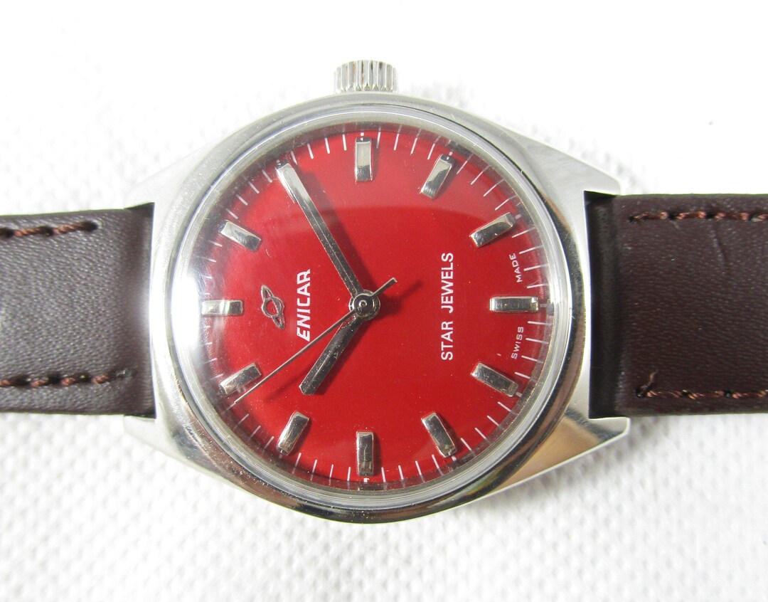 ENICAR STAR JEWELS Swiss Made Winding Vintage Watch #Z343 - Etsy