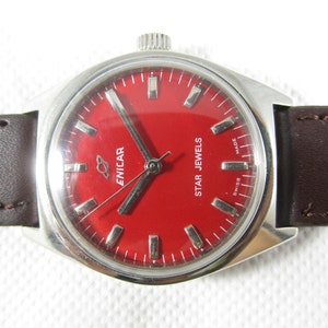 ENICAR STAR JEWELS Swiss Made Winding Vintage Watch #Z343