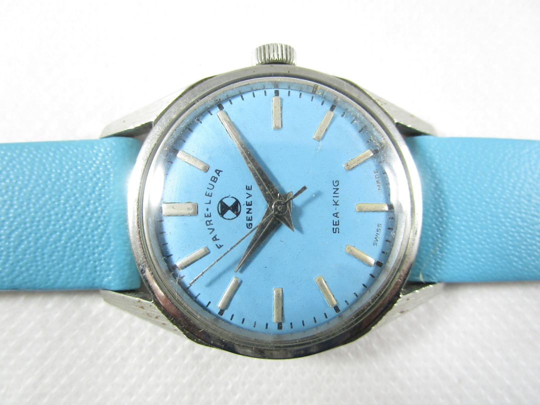 Original Vintage FAVRE LEUBA GENEVE Wickelarmbanduhr Sea King B691 Etsy