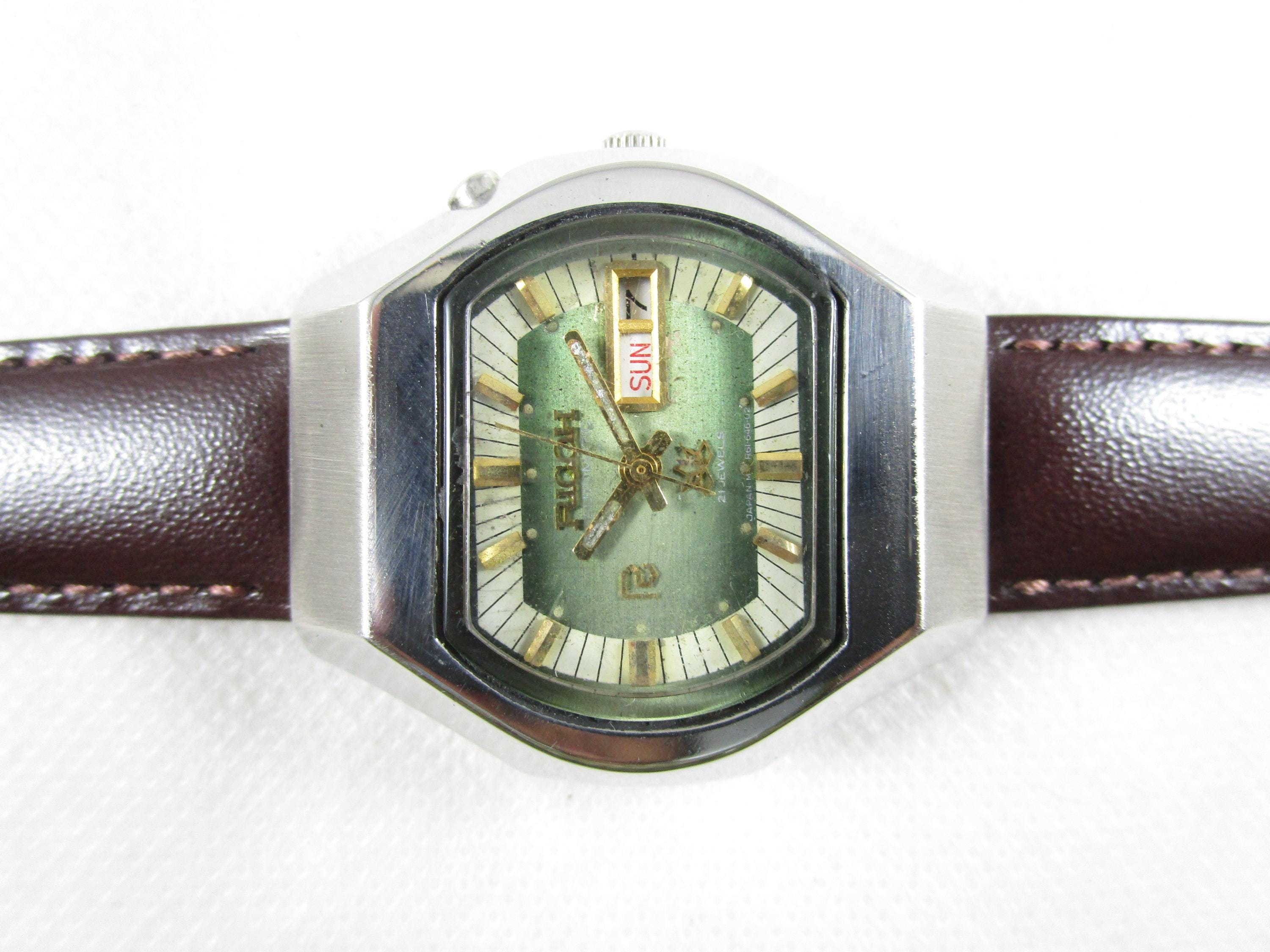 Original Vintage RICOH Automatic 21 Jewels Day Date Japanese Wrist