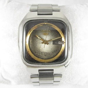 Original VINTAGE SEIKO 5 Day-Date Automatic Japan Made Wrist Bracelet Watch #Z954