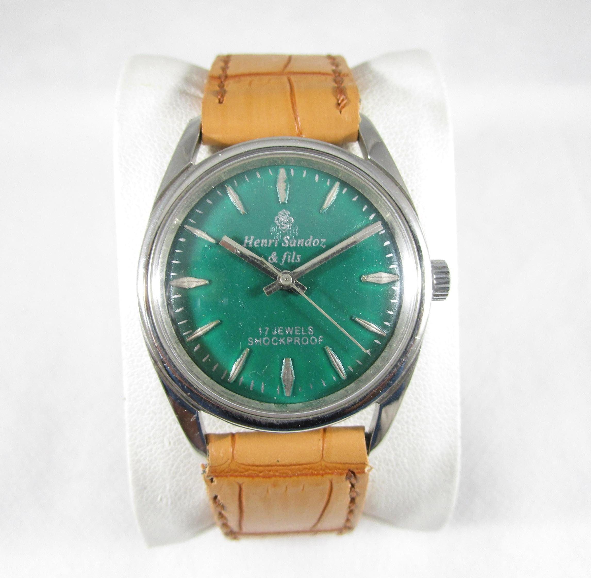 再値下げ！ HENRI SANDOZ・超美品・稼働品・手巻・70年代 test Henri sandoz watch - Etsy 日本