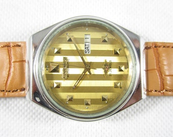 Original Vintage CITIZEN 8200 21 Jewels Automatic Day-Date Japan Made Watch# Z817