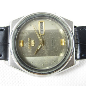 ORIGINAL SEIKO 5 Automatic Day Date Japanese Wrist Gent&#39;s Vintage Watch# X987