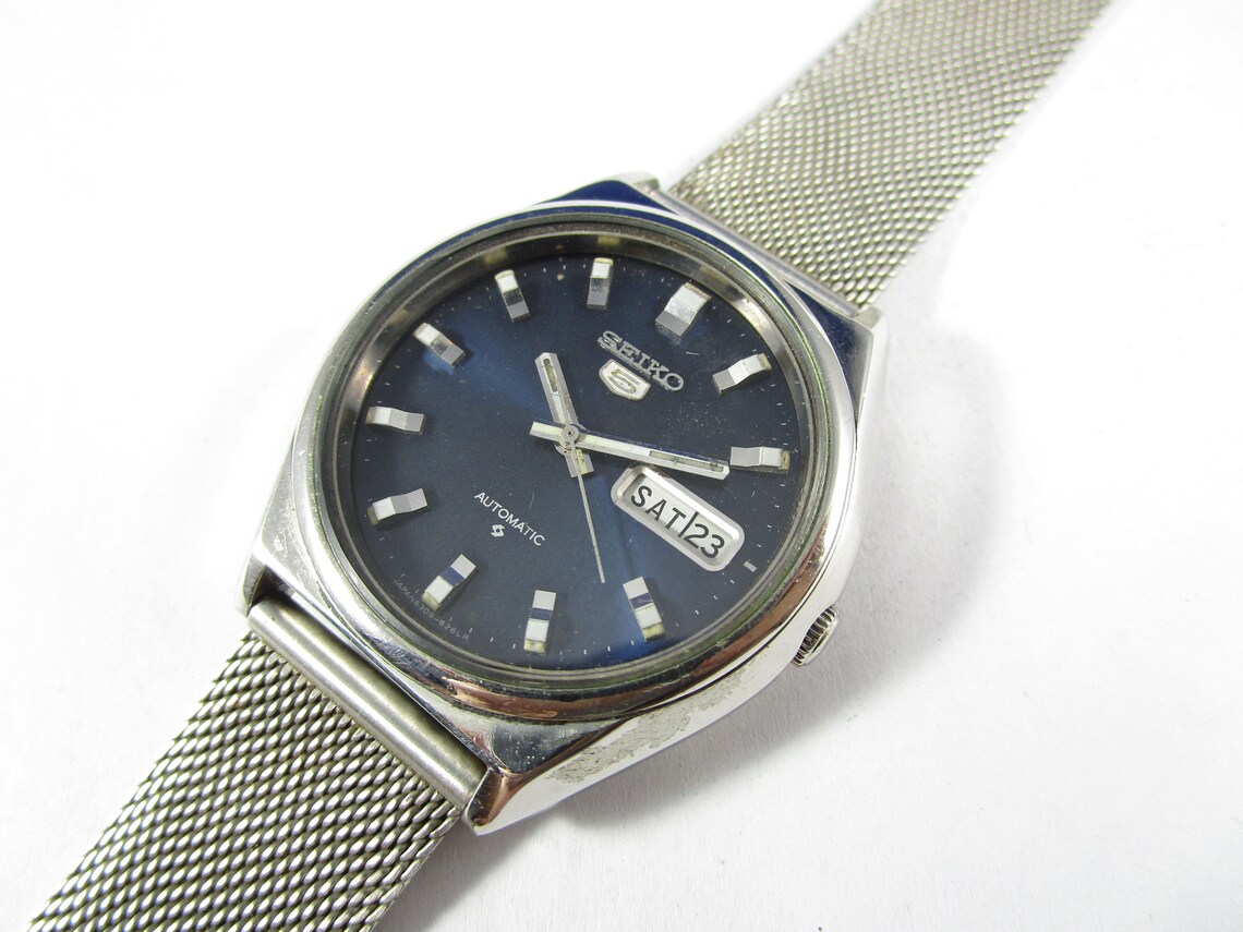 Original VINTAGE SEIKO 5 Daydate Original Dial Automatic Etsy
