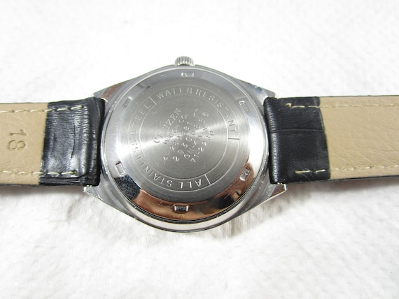 髭オヤジ　1 new Citizen Ø 40m s steel NH8391-51X Green dial C7 series